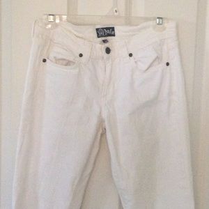 Boot cut white jeans